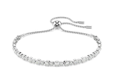 Swar*vski - Matrix Tennis Bracelet - Combined round cuts, White, Rhodium plated - 5677813